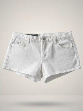 Armani Exchange White Denim Shorts Women’s Size 10